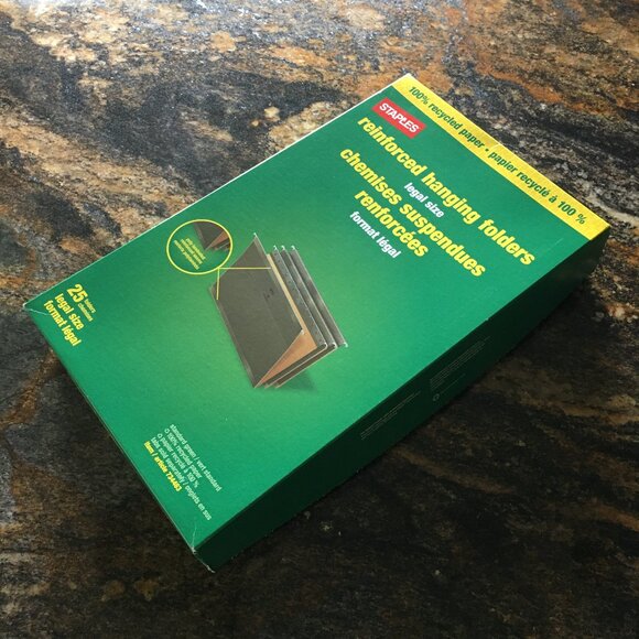 25 Pack Olive Green 100% Recycled Legal Reinforced Hanging Office Folders Set #1 - Picture 2 of 9